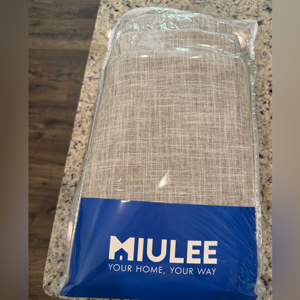 MIULEE Beige Curtains 52”W x 102”L